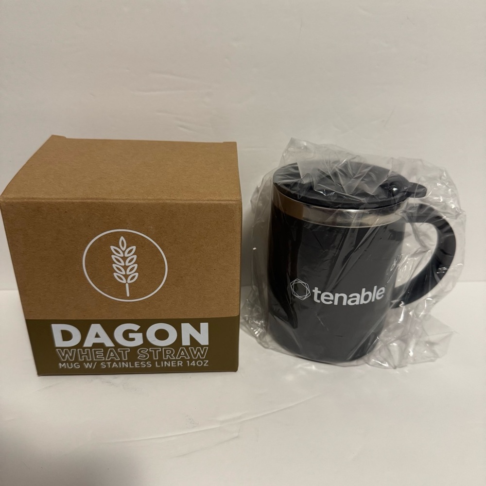 New Dagon 14 oz Wheat Straw Mug w/ Stainless Steel Liner *free with purchase
